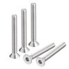 uxcell 1/4-20x2 Flat Countersunk Head Socket Cap Screws, 20Pcs 304 Stainless Steel Hex Socket Flat Head Screws, Full Thread, Countersunk Bolts