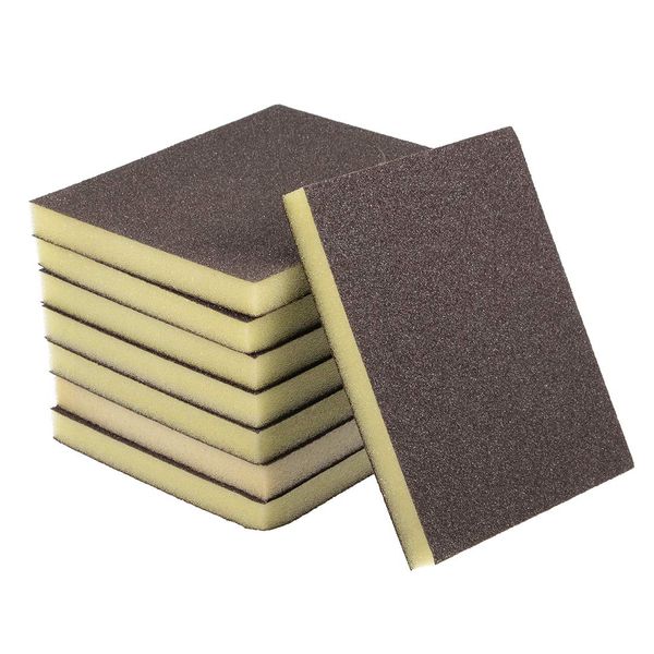 sourcing map Sanding Sponge Sanding Blocks 80-Grits Coarse Grit Sand Block Pad for Kitchen Metal/Drywall/Wood 8pcs