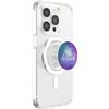Rainbow Be Kind Teal Purple Polygon PopSockets MagSafe PopGrip for iPhone