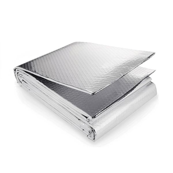 Focenat Heizkörper Reflexionsfolie Heizung, 5m x 60cm Isolierfolie Heizung Isoliermatte Thermofolie Dämmfolie, 3-4 mm Dicke Isolierung Wand Aluminium, Heizungsfolie für Dach, Boden, Decke