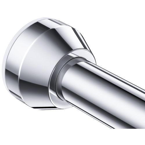 TEECK Shower Curtain Rod, 27-76 inch Adjustable Tension Spring, Shower Curtain Rod Tension, Premium Stainless Steel, Anti-Slip, No Drilling, No Rust, for Bathroom, Silver