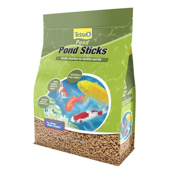 TetraPond Pond Sticks, Pond Fish Food, for Goldfish and Koi, 1.72 Pounds