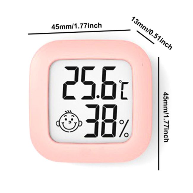 Digital Thermometer Hygrometer, Mini Room Temperature Meter Indoor