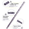 Masonry Concrete Drill Bit Set 5/32"x3-1/2" Carbide Tip Tapcon Flat Shank-100Pcs