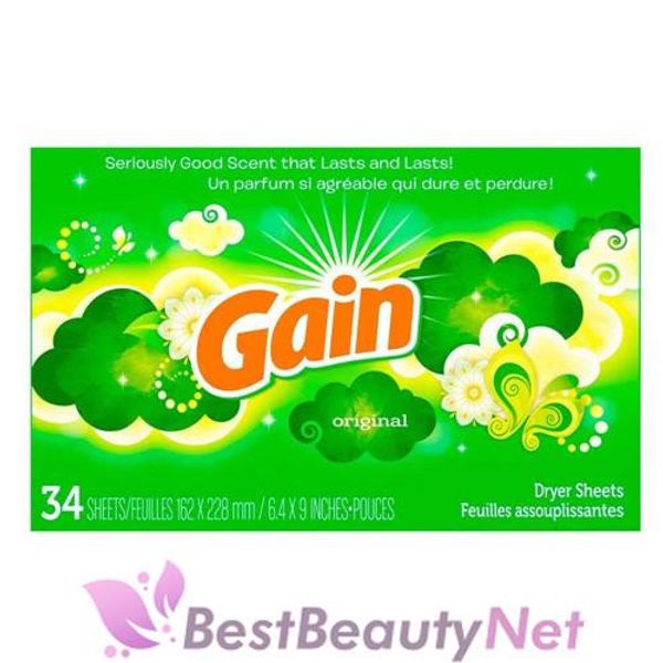 Gain Dryer Sheets Original 34 Sheets