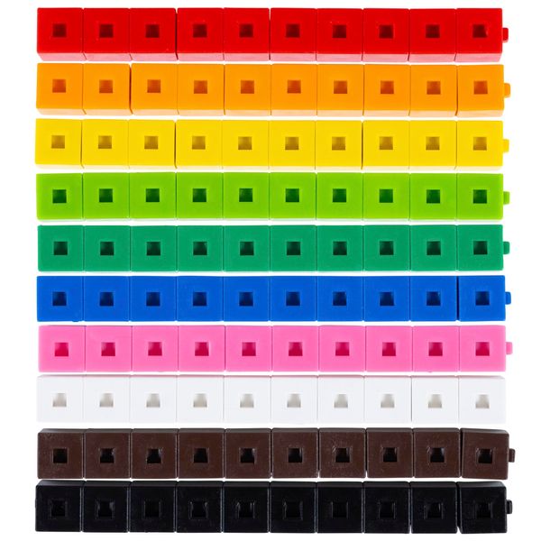 EDX Education 53909 Interlocking Cube, 1 cm (Pack of 1000)