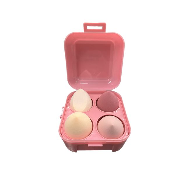 MUUK Make-up-Schwamm-Mixer, 4 Stück, Foundation-Schwamm, latexfrei, Beauty-Blender Applikator mit Schwammhalter, ideal für Foundation, Puder und Creme