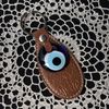 Amulet Amulet ★ Nazar Bonjou ★ Leather Key Ring 【Brown】