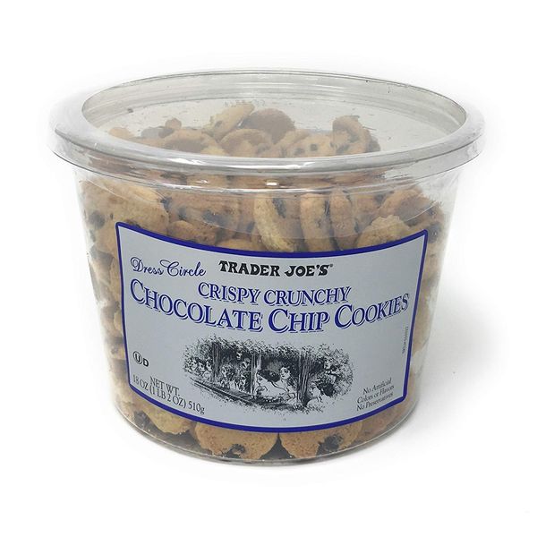 Trader Joe's Crispy Crunchy Chocolate Chip Cookies 18 Oz