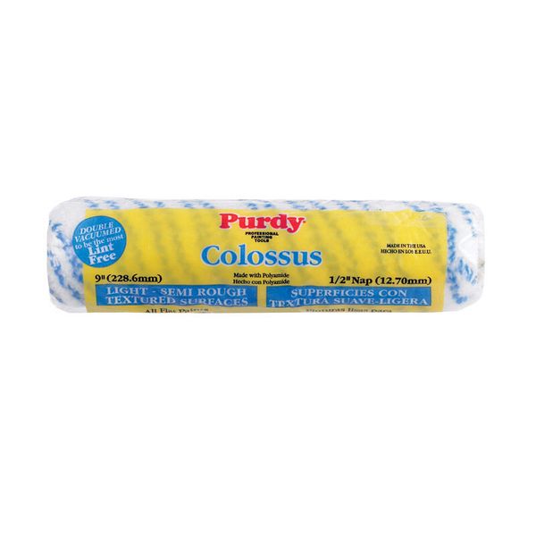 Purdy Colossus Polyamide Fabric 9 in.   W X 1/2 in.   S Paint Roller Cover 1 pk