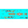 1/64 '67 Camaro "Gulf Flames" CUSTOM Decal SCR-0881