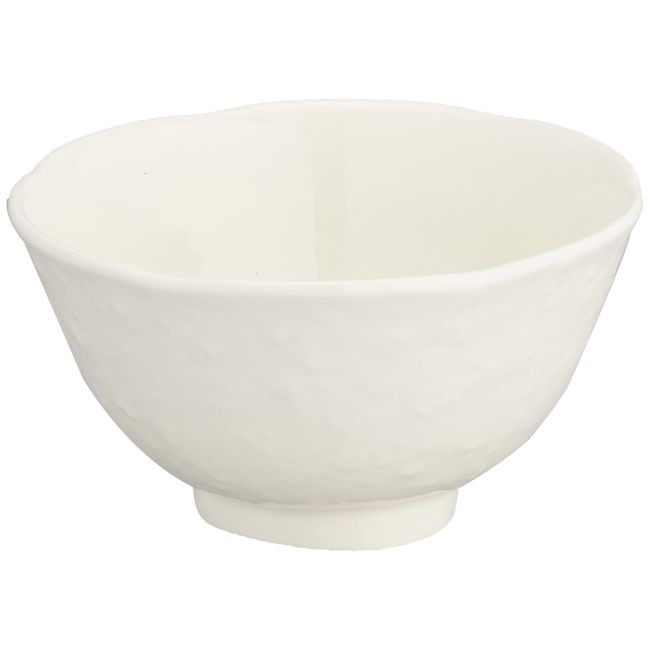 Santto 05902 Banko Ware Rice Bowl, Okoshi White