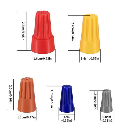 woshilaoDS 102 Pcs Electrical Wire Connectors, Screw Terminals Wire Caps, Twist Nuts Caps, Spring Insert Wire Nuts Connectors, Cable Connectors, Electrical Cap Cable Quick Connection Terminals