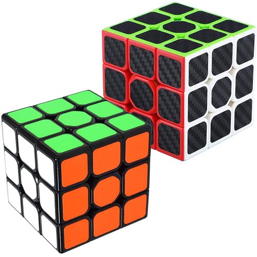 Magic Cube, Set of 2 (3x3, 3x3), Magic, Official WCA International Competition Standard, 3D Puzzle, Brain Training, Birthday for Children