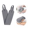Yuka Washing, Rubber Back Scrub, Mud Gloves, Avalanched, Double-sided Use, Strong Rubbing, Unisex, Transparent Hanging Hook, Bath Goods, Includes 1 Hook (Gray)