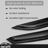 For 06-12 Toyota RAV4 Window Visor Vent Sun Rain Deflector Guard 4PCS Set