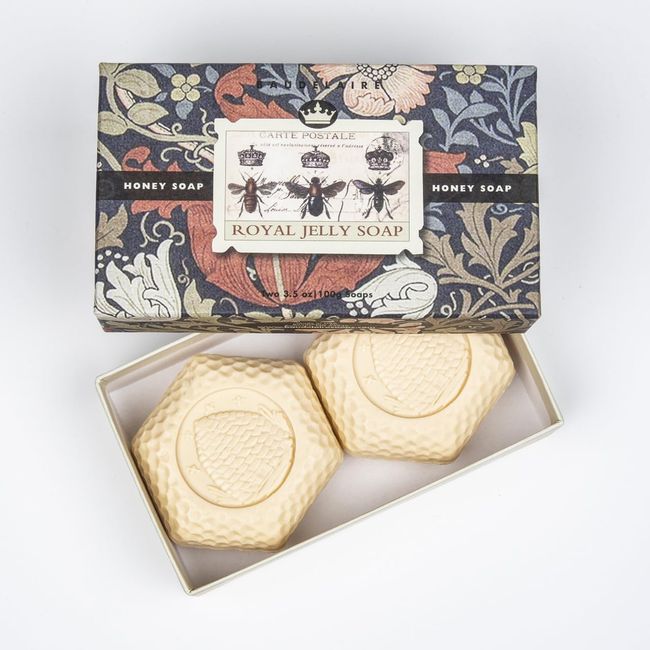 Baudelaire Honey Soap, Goats Milk, 2 Bar Set