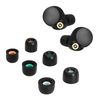 kwmobile 6x Compatible with Sony WF-1000XM4 Eartips - Replacement Eartip Pads S/M/L Black