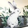 Dizzy Duck 4 Pcs Easter Bunny Window Cling Decals Decoration - Easter Rabbit Window Stickers Reusable - Large