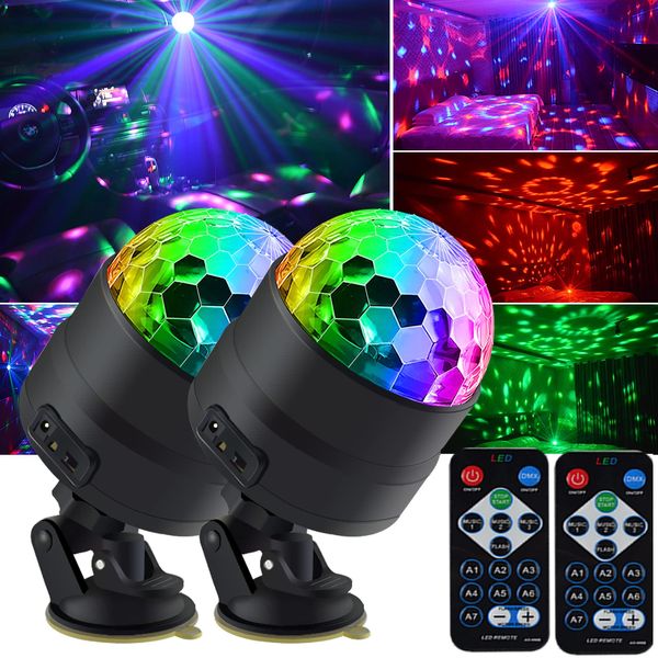 2Pack Disco Lights,Disco Ball Light,Disco Lights for Parties,Disco Lights for Kids Teens Adults,4Watts Party Lights,DJ Lights,Disco Light Bulb,Decor for Room Living Room Birthday Halloween Christmas