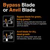 Fiskars Anvil Pruner, 5/8-Inch Cut Capacity Branch Cutter with Power-Lever Technology That Provides More Cutting Power, Best for Dry, Dead Stems and Small Branches