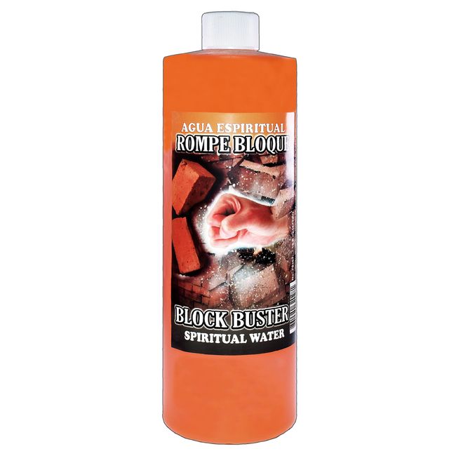 1 Bottle Block Buster Spiritual Water-ROMPE BLOQUE AGUA ESPIRITUAL 16 OZ. - Magick Pagan