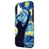 iPhone 16 Van Gogh Style Starry Night Cute Cat Art Case
