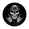 Rock Hands Skull Skeleton On Black Background PopSockets Swappable PopGrip