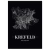 JUNIWORDS Krefeld, Black City Poster, black
