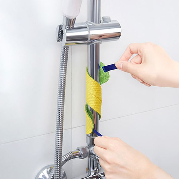 Shower rod faucet twist timer