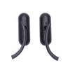 Black Motorcycle Mini Oval Mirrors For Harley Davidson Softail Breakout V-Rod A+