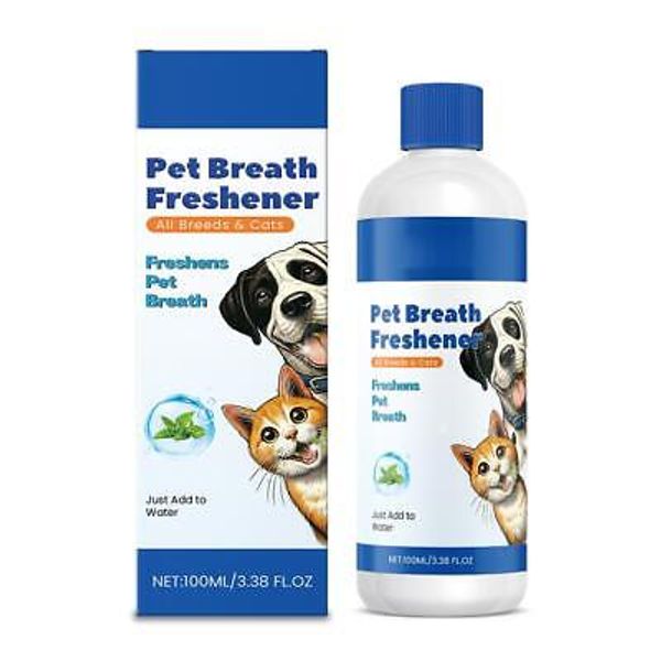 Pet breath freshener removes tartar odor health GXN