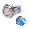 19mm 12V Self Locking LED Latching Round Push Button Switch Waterproof(red), Automotive Interior,car switch