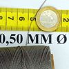 LINHASITA Waxed Thread 100gr / 360 Metres 0.5 mm Thick Polyester Macrame 30 Colours - grey