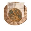 Bread Basket Warming Stone with Flour Sack Liner and Basket