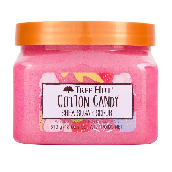 Tree Hut Cotton Candy Shea Sugar Exfoliating Body Scrub 18 Oz WORLD WORLD SHIP