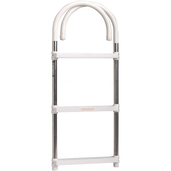 DotLine 3 Step Gunwale Hook Aluminum Boat Ladder