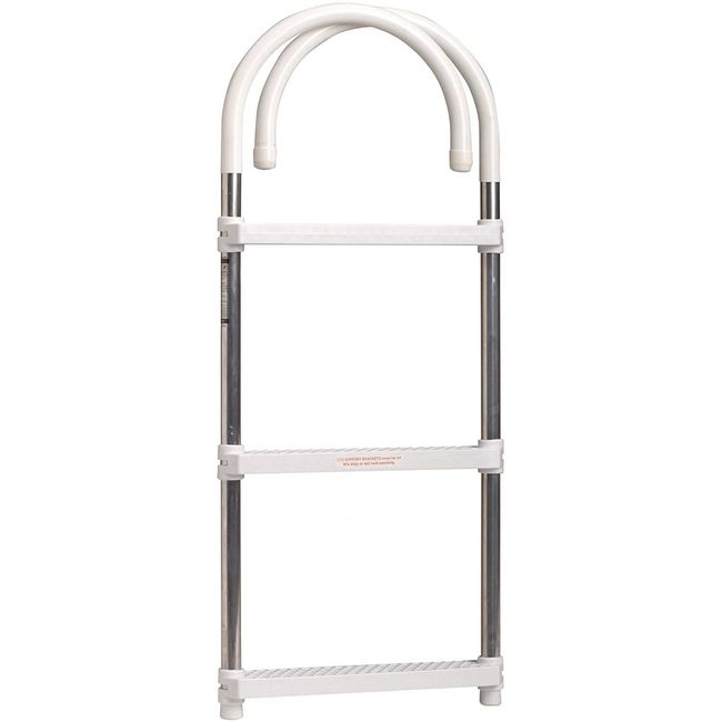 DotLine 3 Step Gunwale Hook Aluminum Boat Ladder