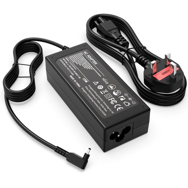 65W Acer Laptop Charger for Acer Aspire 5 3 A315-24P A315-58 A314-23P A515-56 A515-43 A515-45 A515-46,Aspire Vero AV15-51/Acer Swift 5 SF314-41 SF514-51/Chromebook 11 13 14 15 R11 AC Adapter