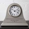 De Walden 40th Ruby Wedding Anniversary Personalised Engraved Grey Mantel Clock Couple Gift