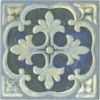 Design Tile 5.9 inches (150 mm) Square Retro N-701