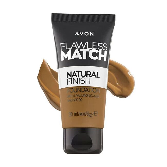 Avon Flawless Match Natural Finish Liquid Foundation SPF20 | 355G LIGHT CARAMEL