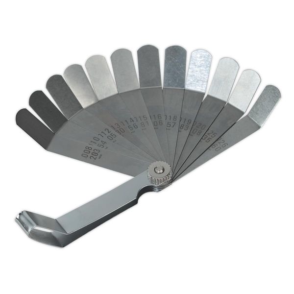 Sealey S0516 Dual Marked Offset Feeler Gauge, 12 Blade