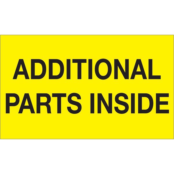 3" x 5" Additional Parts Inside Labels (500 per Roll)