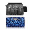 Blue Leopard Tool Roll Hairdressing Barber Scissor Storage Kit Case