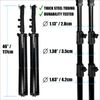 2 PACK - TriMax 9 ft Heavy Duty Thick Steel Stand, Wind Resistant, 3 Sec. 2 Ris.