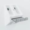 Xbox Series X Wall Mount Bracket Metal Floating Vertical Holder Hidden Stand For Console White