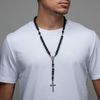 Intercession™ Our Father Sacred Handmade Solid Wood Rosary (Our Lady - Black)