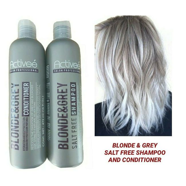 ACTIVEE BLONDE & GREY SHAMPOO + CONDITIONER HYDRATION & DEEP PROTECTION 16 FL.oz