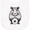 inktastic Soccer Funny Capybara Newborn Bib White 42f23
